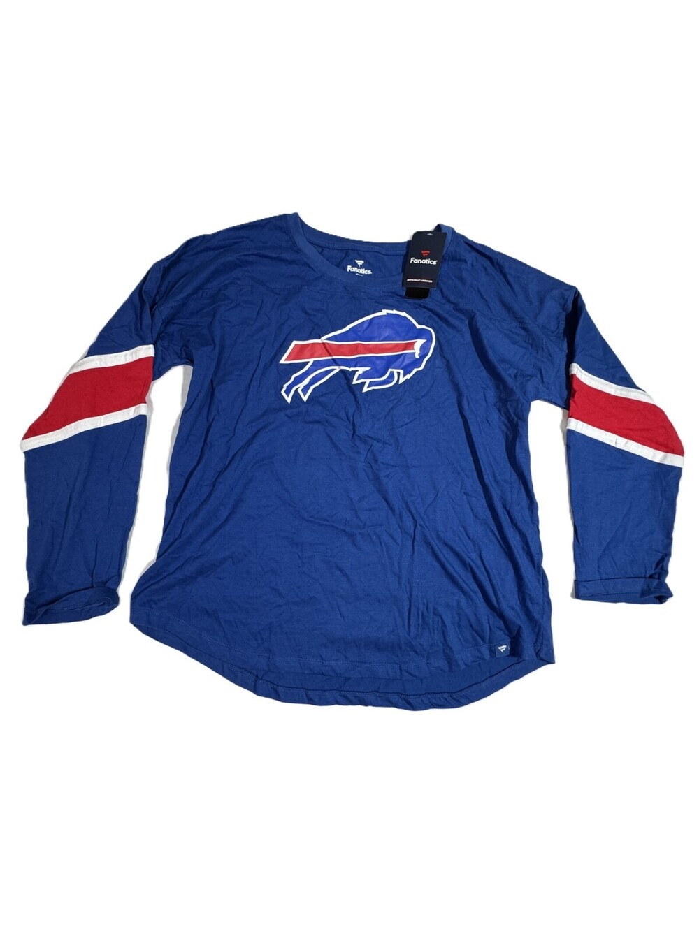 Fanatics Royal Buffalo Bills Redzone 3/4 Sleeve T-Shirt Womens 1X NWT
